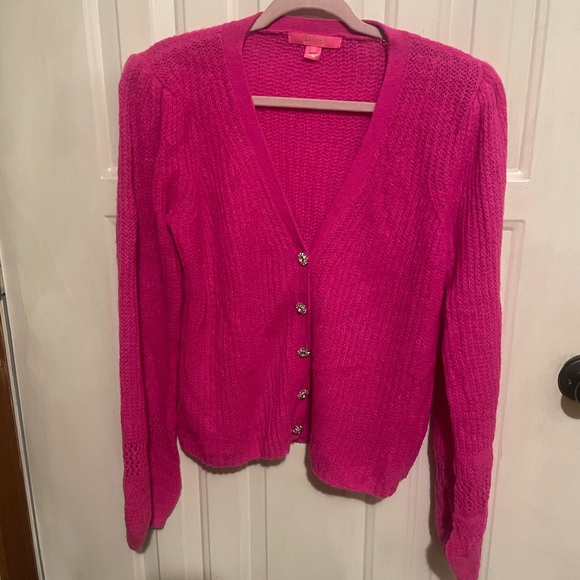 Lilly Pulitzer button up sweater - Picture 1 of 5